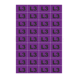 Samolepka " L3 " 30x20mm (NOZ-L3)